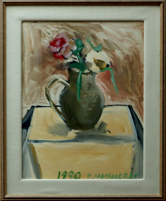 1990 jug with 2 roses